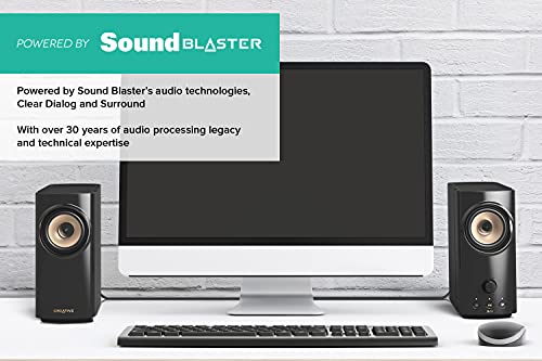 Sound Blaster Compact Hi-Fi Desktop Speakers with Bluetooth