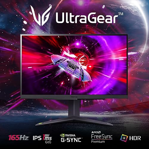 LG UltraGear 27" Gaming Monitor, 1440p, 165Hz IPS