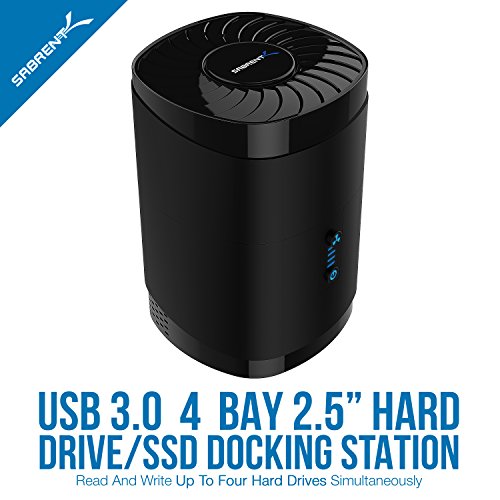 SABRENT 4 Bay SSD HDD Docking Station with Fan