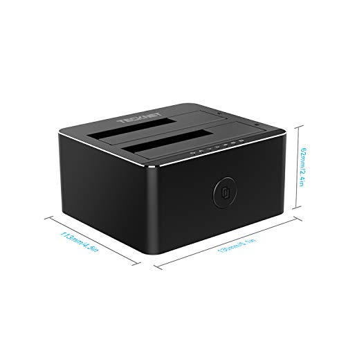 TECKNET USB 3.0 SATA 2-Bay HDD Enclosure
