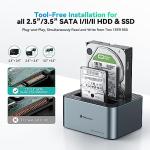 Yottamaster Dual Bay USB C Gaming Laptop Dock