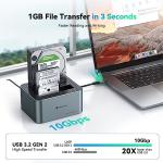 Yottamaster Dual Bay USB C Gaming Laptop Dock