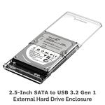 SABRENT SSD HDD Enclosure: 2.5" SATA Dock with UASP