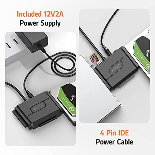 Alxum SATA/IDE Hard Drive Reader Cable with Power