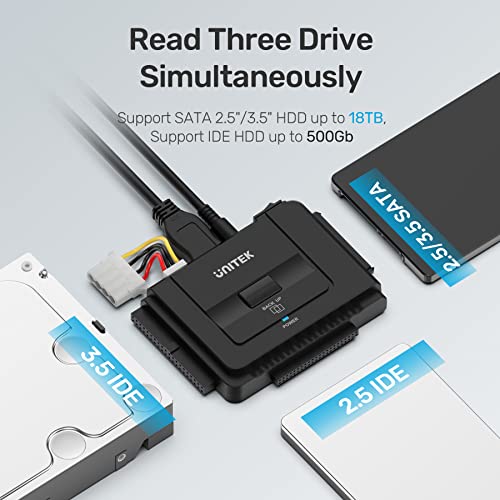 UNITEK SATA IDE to USB C Hard Drive Adapter