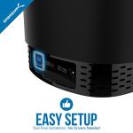 SABRENT 4 Bay SSD HDD Docking Station with Fan