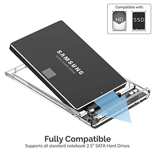 SABRENT SSD HDD Enclosure: 2.5" SATA Dock with UASP