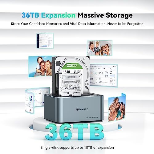 Yottamaster Dual Bay USB C Gaming Laptop Dock