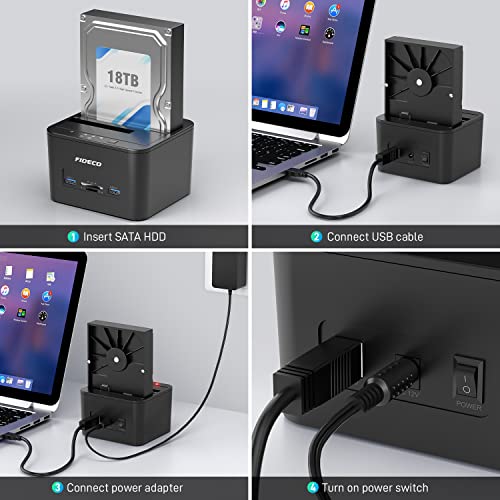 FIDECO USB 3.0 Docking Station for Gaming Laptops