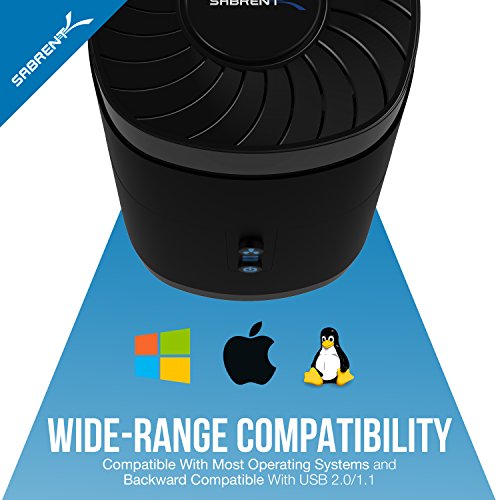 SABRENT 4 Bay SSD HDD Docking Station with Fan