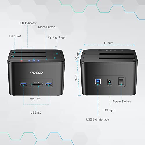 FIDECO USB 3.0 Docking Station for Gaming Laptops