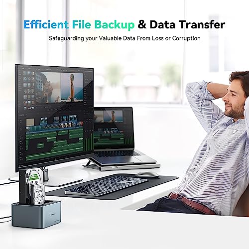 Yottamaster Dual Bay USB C Gaming Laptop Dock