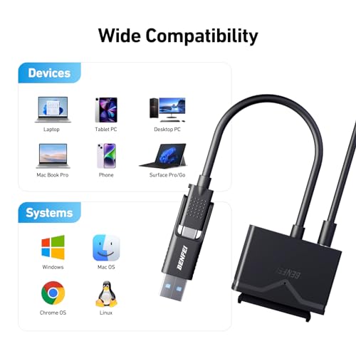 USB 3.0 to SATA Adapter for HDD/SSD Drive