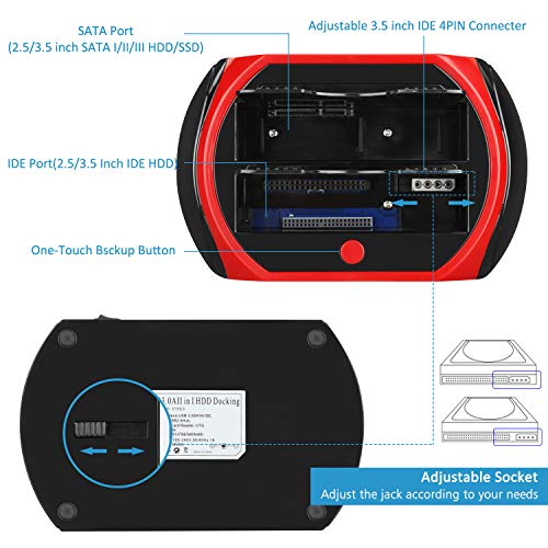 Tccmebius Dual Slot IDE/SATA HDD SSD Docking Station