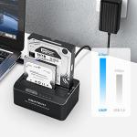 Aluminum Dual Bay SATA Hard Drive Dock, 2x16TB