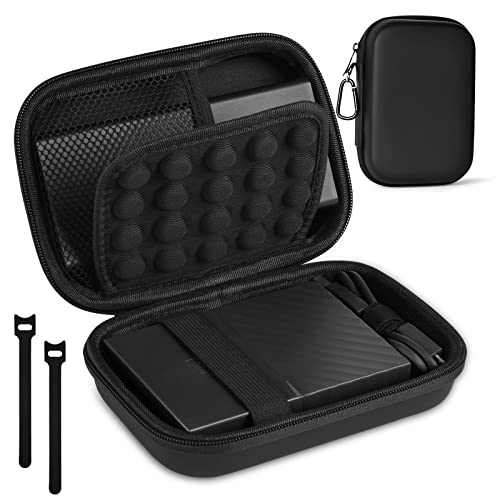 AMFUN Portable Hard Drive Case with Compartments