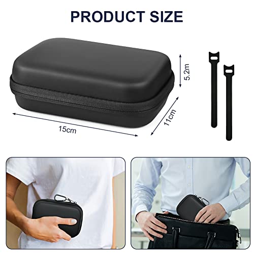 AMFUN Portable Hard Drive Case with Compartments
