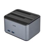 Aluminum Dual Bay SATA HDD Docking Station with USB3.0