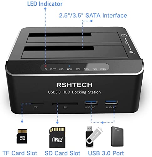Dual Bay USB 3.0 Hard Drive Dock for Gaming Laptops