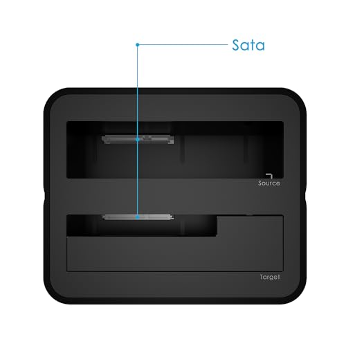External Dual Bay HDD/SSD Docking Station - Black