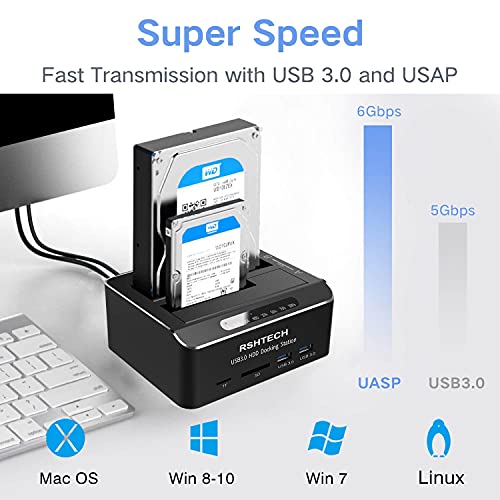 Dual Bay USB 3.0 Hard Drive Dock for Gaming Laptops