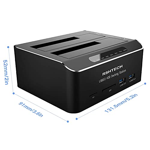 Dual Bay USB 3.0 Hard Drive Dock for Gaming Laptops