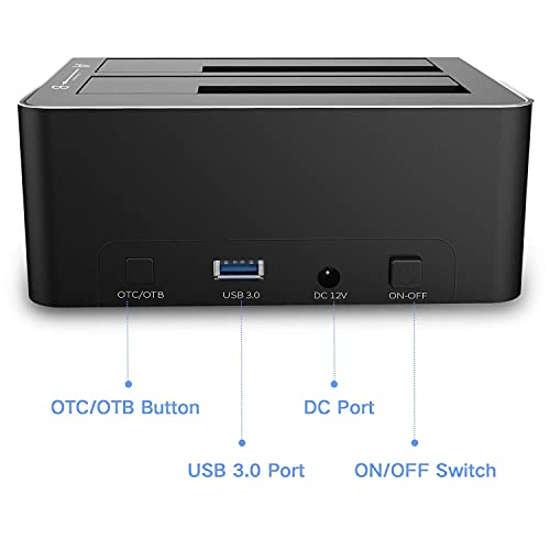 Dual Bay USB 3.0 Hard Drive Dock for Gaming Laptops
