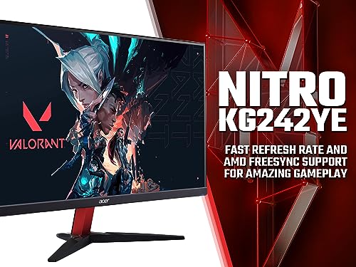 Acer Nitro 24" Gaming Monitor - IPS, 1080p, 100Hz