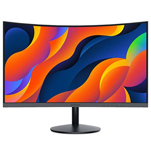 KOORUI 24" Curved Full HD Gaming Monitor, HDMI/VGA