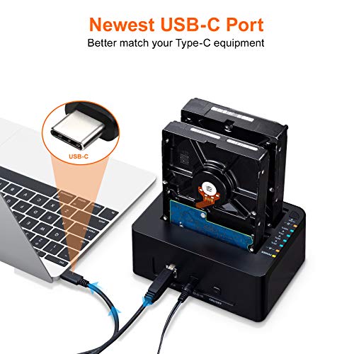 Alxum 2-Bay SATA Hard Drive Docking Station