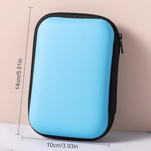 2.5" Shockproof & Waterproof Hard Drive Case - Sky Blue