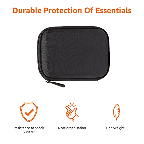 Black Amazon Basics External Hard Drive Case