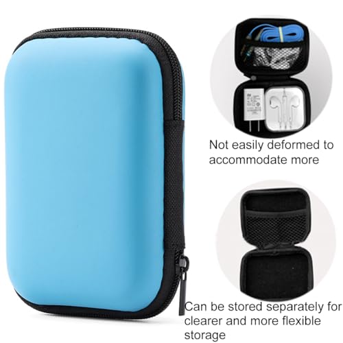 2.5" Shockproof & Waterproof Hard Drive Case - Sky Blue