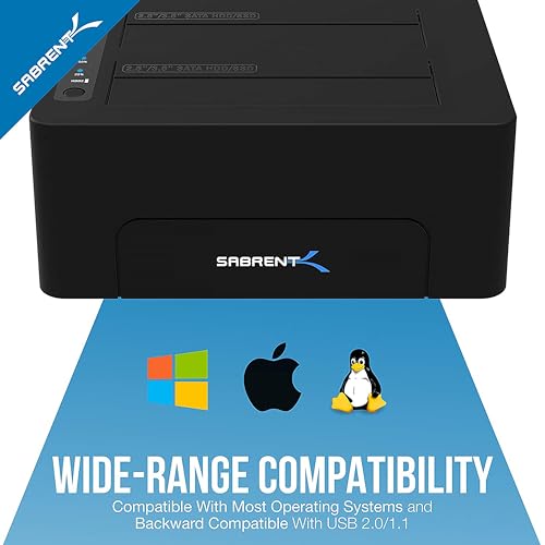 SABRENT 2-Bay Dual SSD/HDD Docking Station (EC-DSK2)