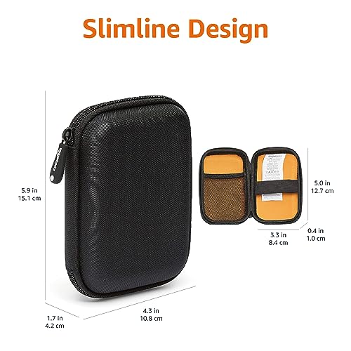 Black Amazon Basics External Hard Drive Case