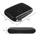 Duronic HDC2 Black Portable EVA Hard Drive Case