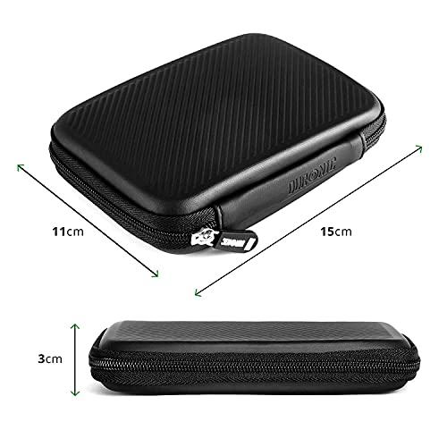 Duronic HDC2 Black Portable EVA Hard Drive Case