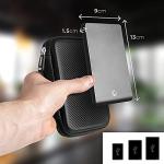 Duronic HDC2 Black Portable EVA Hard Drive Case