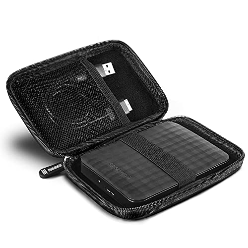 Duronic HDC2 Black Portable EVA Hard Drive Case