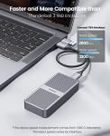 Aluminum NVME SSD Enclosure for Gaming Laptops Gray