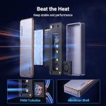 Aluminum M.2 NVMe SSD Enclosure with Cooling Fan