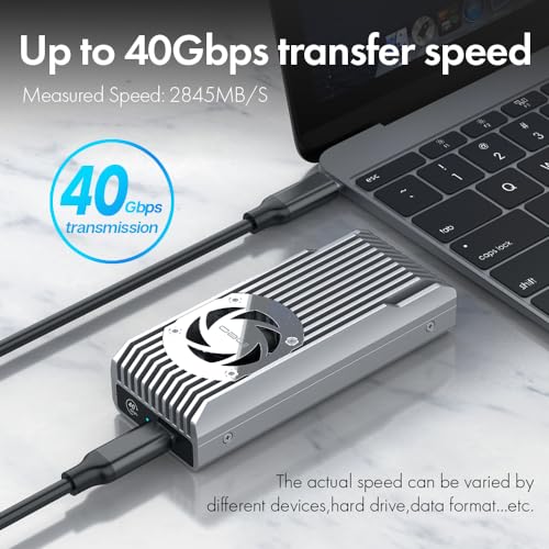 ineo NVMe SSD Enclosure with Cooling Fan [C2598]