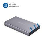 Aluminum 10Gbps USB-C Hard Drive Enclosure for Gaming