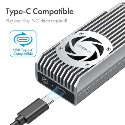 ineo NVMe SSD Enclosure with Cooling Fan [C2598]