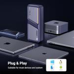 Aluminum M.2 NVMe SSD Enclosure with Cooling Fan