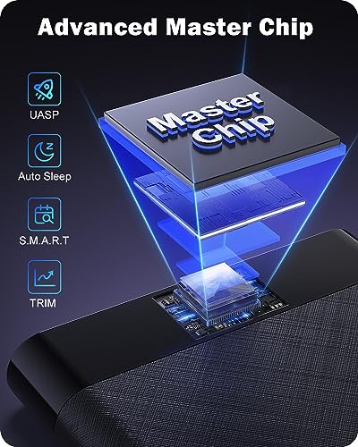 Gaming Laptop HDD Enclosure, USB 3.0, Tool-Free Black