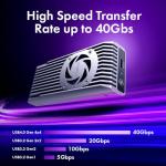 ineo NVMe SSD Enclosure with Cooling Fan [C2598]