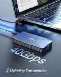 Inateck Aluminum M.2 NVMe SSD Enclosure, USB4.0/Thunderbolt 4
