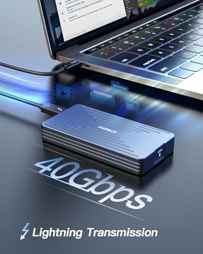 Inateck Aluminum M.2 NVMe SSD Enclosure, USB4.0/Thunderbolt 4