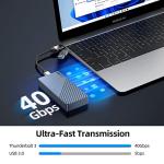 SANZANG 40Gbit/s M.2 SSD Enclosure for NVMe